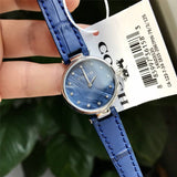 Buy Shop Coach Park Navy Blue Dial Navy Blue Leather Strap Watch for Women - 14503535 USA Online