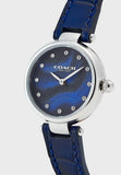 Buy Shop Coach Park Navy Blue Dial Navy Blue Leather Strap Watch for Women - 14503535 USA Online