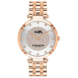 Buy Shop Coach Park Silver Dial Rose Gold Steel Strap Watch for Women - 14503735 USA Online
