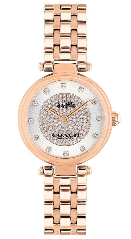 Buy Shop Coach Park Silver Dial Rose Gold Steel Strap Watch for Women - 14503735 USA Online
