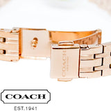 Buy Shop Coach Park Silver Dial Rose Gold Steel Strap Watch for Women - 14503736 USA Online