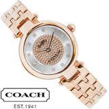 Buy Shop Coach Park Silver Dial Rose Gold Steel Strap Watch for Women - 14503736 USA Online