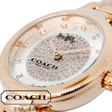Buy Shop Coach Park Silver Dial Rose Gold Steel Strap Watch for Women - 14503736 USA Online