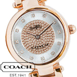 Buy Shop Coach Park Silver Dial Rose Gold Steel Strap Watch for Women - 14503736 USA Online