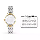 Buy Shop Coach Park Silver Dial Two Tone Steel Strap Watch for Women - 14503643 USA Online
