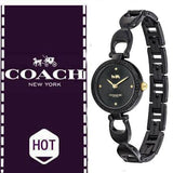 Buy Shop Coach Park Swarovski Crystals Black Dial Black Steel Strap Watch for Women - 14503564 USA Online
