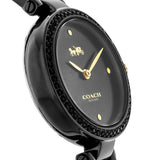 Buy Shop Coach Park Swarovski Crystals Black Dial Black Steel Strap Watch for Women - 14503564 USA Online