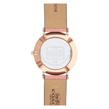 Buy Shop Coach Perry Analog Gold Dial Brown Leather Strap Watch for Women - 14503331-C USA Online