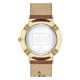 Buy Shop Coach Perry Analog Gold Dial Brown Leather Strap Watch for Women - 14503331-C USA Online