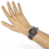 Buy Shop Coach Perry Black Dial Black Leather Strap Watch for Women - 14503033 USA Online