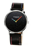 Buy Shop Coach Perry Black Dial Black Leather Strap Watch for Women - 14503033 USA Online