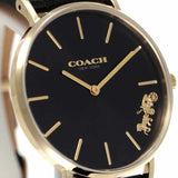Buy Shop Coach Perry Black Dial Black Leather Strap Watch for Women - 14503333 USA Online