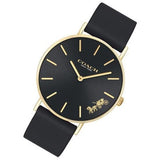 Buy Shop Coach Perry Black Dial Black Leather Strap Watch for Women - 14503333-C USA Online
