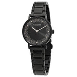 Buy Shop Coach Perry Black Ion Plated Dial Black Steel Strap Watch for Women - 14503641 USA Online