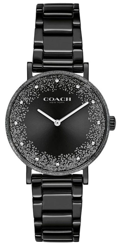 Buy Shop Coach Perry Black Ion Plated Dial Black Steel Strap Watch for Women - 14503641 USA Online