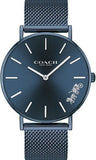 Buy Shop Coach Perry Blue Dial Blue Mesh Bracelet Watch for Women - 14503485 USA Online