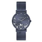 Buy Shop Coach Perry Blue Dial Blue Mesh Bracelet Watch for Women - 14503824 USA Online