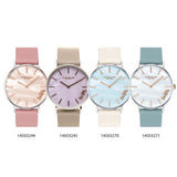 Buy Shop Coach Perry Blue Mother of Pearl Dial White Leather Strap Watch for Women - 14503270 USA Online