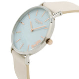 Buy Shop Coach Perry Blue Mother of Pearl Dial White Leather Strap Watch for Women - 14503270 USA Online