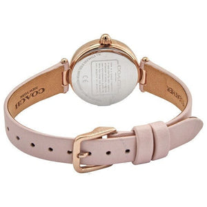 Buy Shop Coach Perry Diamonds Mother of Pearl Dial Pink Leather Strap Watch for Women - 14503190 USA Online