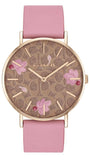 Buy Shop Coach Perry Floral Motif Fawn Dial Pink Leather Strap Watch for Women - 14503442 USA Online