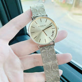 Buy Shop Coach Perry Gold Dial Gold Mesh Bracelet Watch for Women - 14503342 USA Online