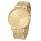 Buy Shop Coach Perry Gold Dial Gold Mesh Bracelet Watch for Women - 14503342 USA Online