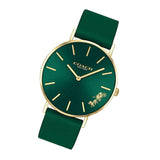 Buy Shop Coach Perry Green Dial Green Leather Strap Watch for Women - 14503383-C USA Online