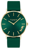 Buy Shop Coach Perry Green Dial Green Leather Strap Watch for Women - 14503383-C USA Online