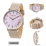 Buy Shop Coach Perry Mother of Pearl Dial Light Grey Leather Strap Watch for Women - 14503245 USA Online