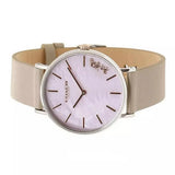Buy Shop Coach Perry Mother of Pearl Dial Light Grey Leather Strap Watch for Women - 14503245 USA Online