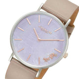 Buy Shop Coach Perry Mother of Pearl Dial Light Grey Leather Strap Watch for Women - 14503245 USA Online
