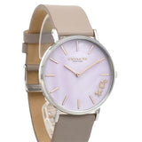 Buy Shop Coach Perry Mother of Pearl Dial Light Grey Leather Strap Watch for Women - 14503245 USA Online