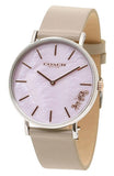 Buy Shop Coach Perry Mother of Pearl Dial Light Grey Leather Strap Watch for Women - 14503245 USA Online