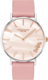 Buy Shop Coach Perry Mother of Pearl Pink Dial Pink Leather Strap Watch for Women - 14503244 USA Online