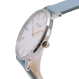 Buy Shop Coach Perry Mother of Pearl White Dial Blue Leather Strap Watch for Women - 14503271 USA Online