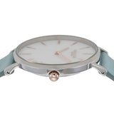 Buy Shop Coach Perry Mother of Pearl White Dial Blue Leather Strap Watch for Women - 14503271 USA Online