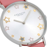 Buy Shop Coach Perry Mother of Pearl White Dial Pink Leather Strap Watch for Women - 14503243 USA Online
