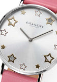 Buy Shop Coach Perry Mother of Pearl White Dial Pink Leather Strap Watch for Women - 14503243 USA Online
