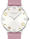 Buy Shop Coach Perry Mother of Pearl White Dial Pink Leather Strap Watch for Women - 14503243 USA Online