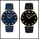 Buy Shop Coach Perry Navy Blue Dial Blue Leather Strap Watch for Women - 14503043 USA Online