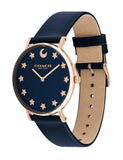 Buy Shop Coach Perry Navy Blue Dial Blue Leather Strap Watch for Women - 14503043 USA Online