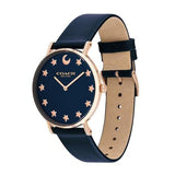 Buy Shop Coach Perry Navy Blue Dial Blue Leather Strap Watch for Women - 14503043 USA Online