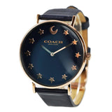Buy Shop Coach Perry Navy Blue Dial Blue Leather Strap Watch for Women - 14503043 USA Online