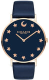 Buy Shop Coach Perry Navy Blue Dial Blue Leather Strap Watch for Women - 14503043 USA Online
