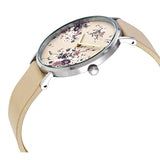 Buy Shop Coach Perry Beige Floral Dial Beige Leather Strap Watch for Women - 14503293 USA Online
