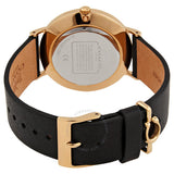 Buy Shop Coach Perry Black Dial Black Leather Strap Watch for Women - 14503333-C USA Online