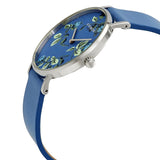 Buy Shop Coach Perry Floral Blue Dial Blue Leather Strap Watch for Women - 14503294 USA Online
