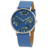 Buy Shop Coach Perry Floral Blue Dial Blue Leather Strap Watch for Women - 14503294 USA Online