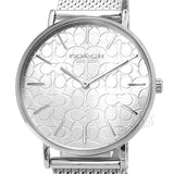 Buy Shop Coach Perry Quartz Silver Dial Silver Mesh Bracelet Watch for Women - 14503384 USA Online